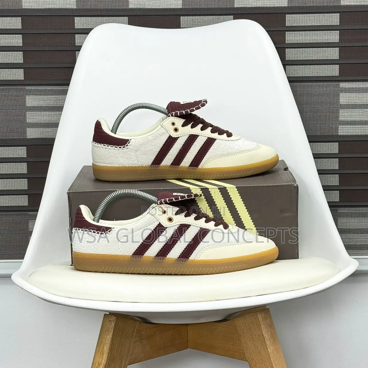 Wales Bonner X Adidas Samba Originals Pony Tonal - Burgundy
