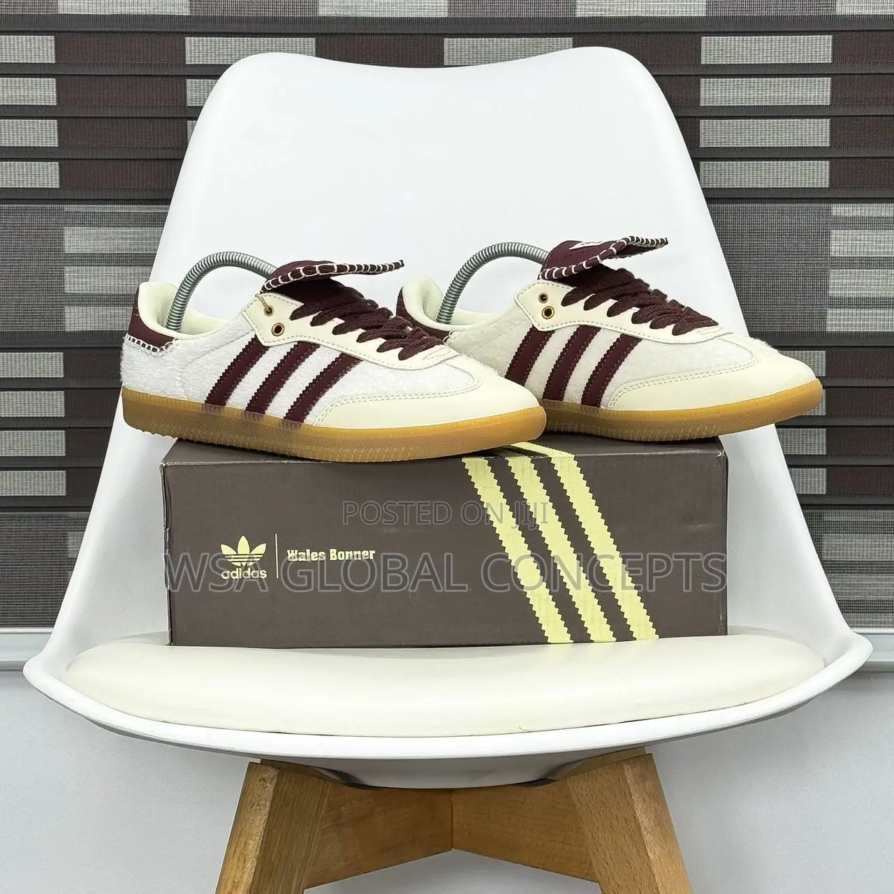 Wales Bonner X Adidas Samba Originals Pony Tonal - Burgundy