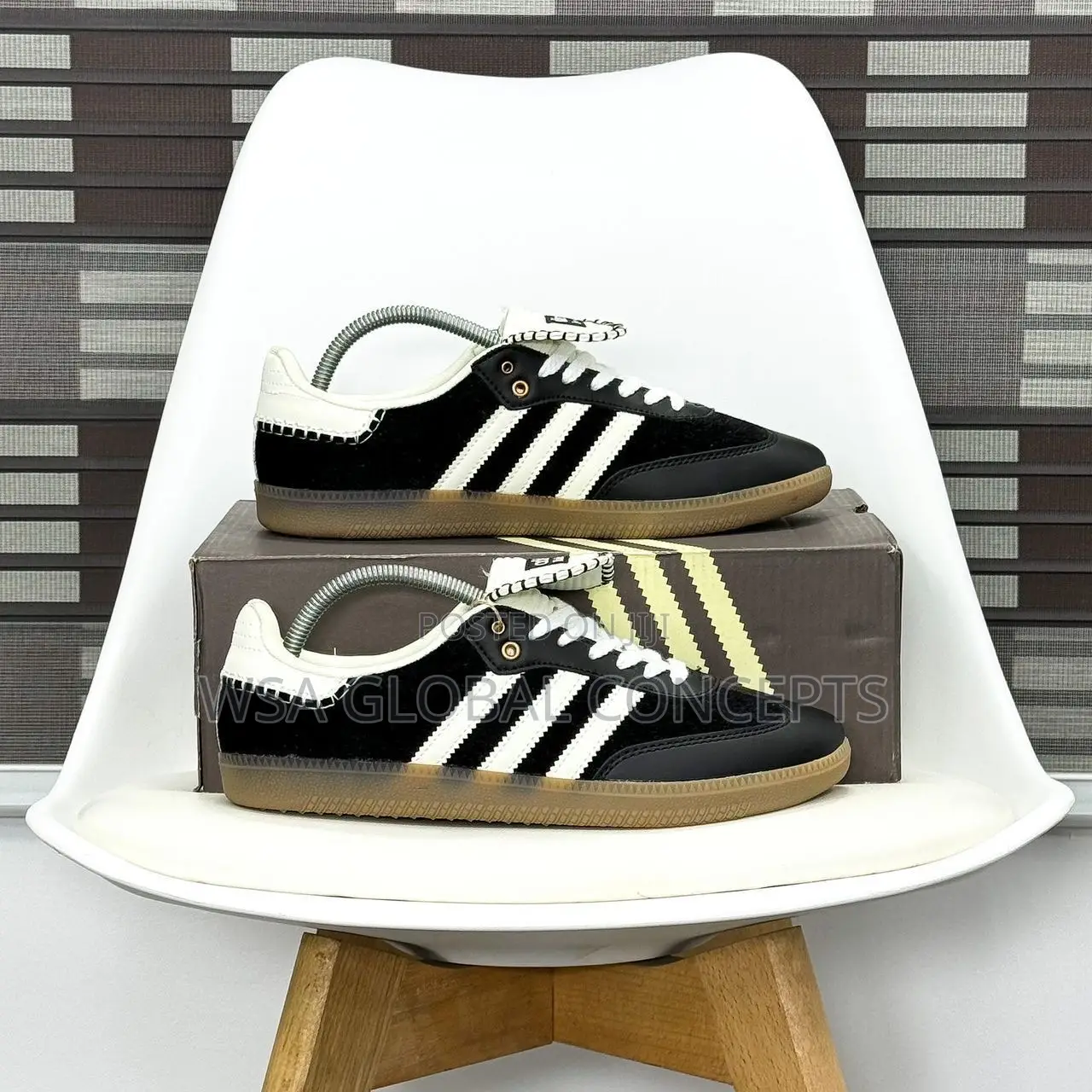 Wales Bonner X Adidas Samba Original Pony Tonal-Core Black