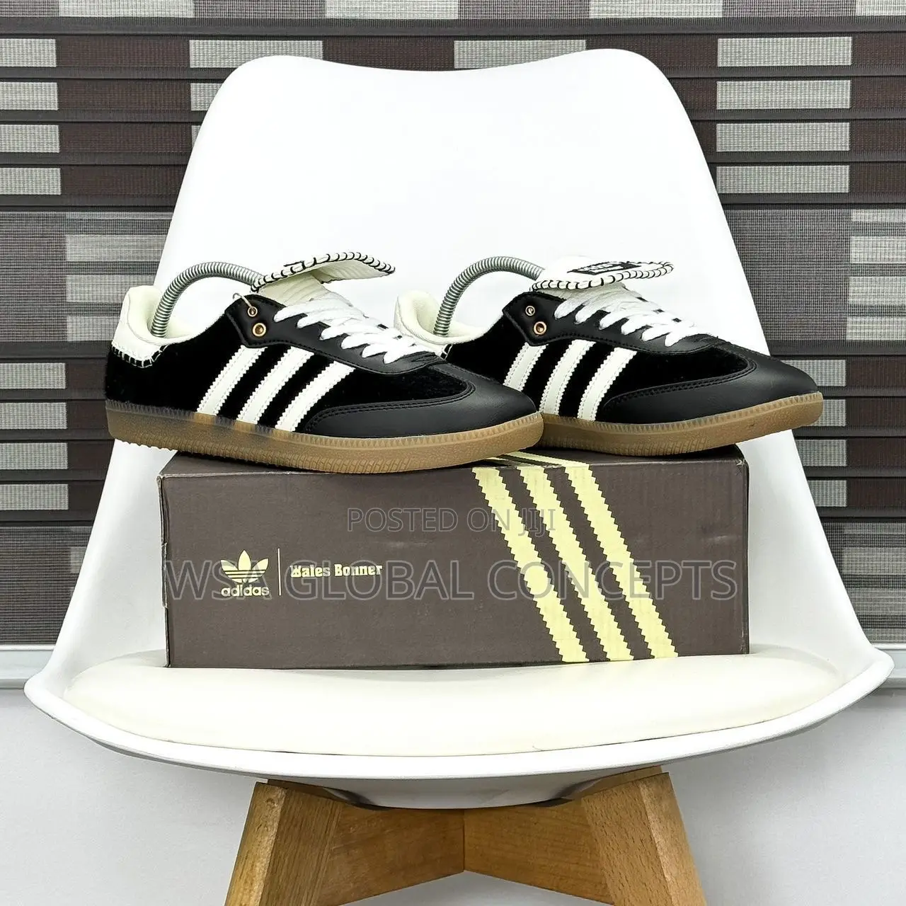 Wales Bonner X Adidas Samba Original Pony Tonal-Core Black