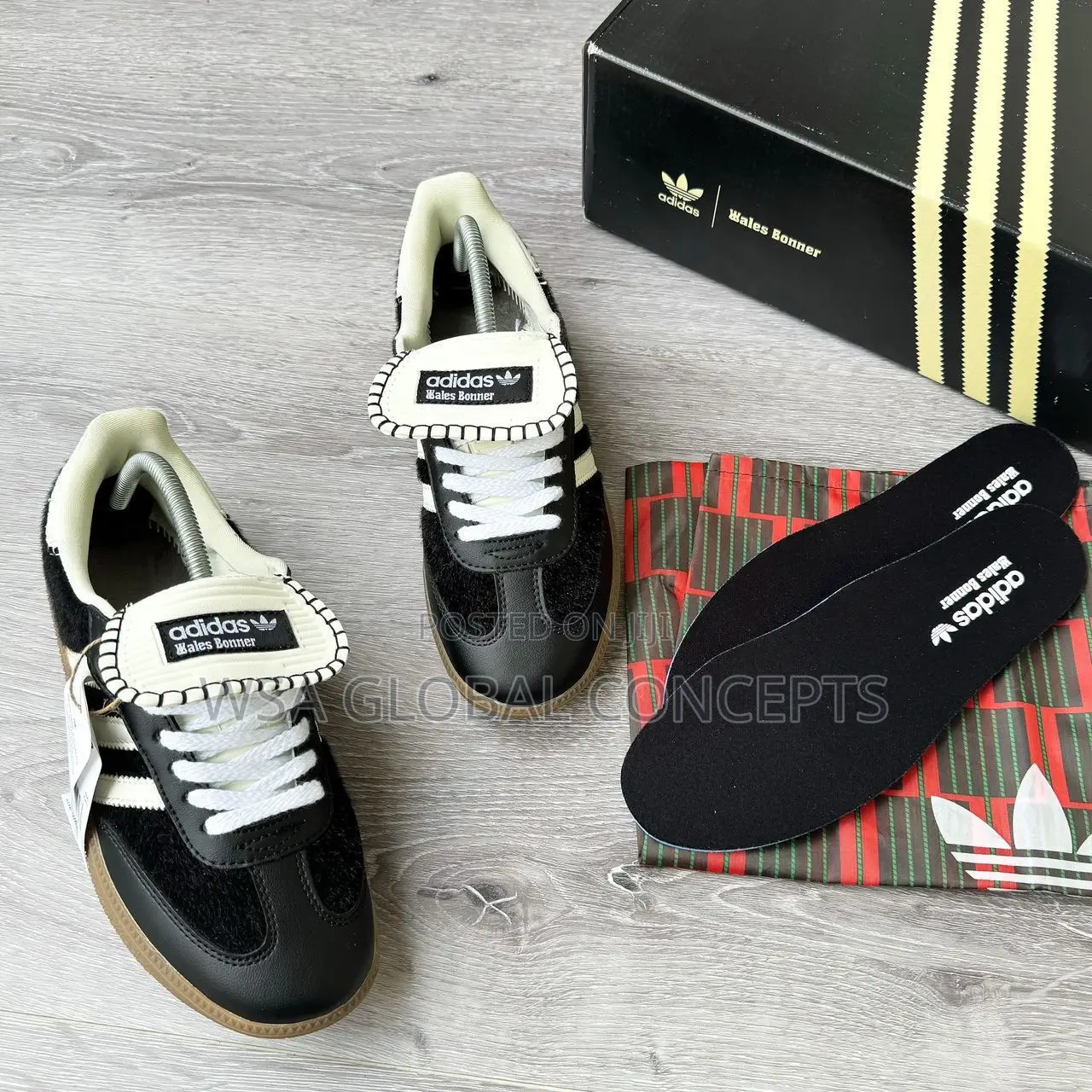 Wales Bonner X Adidas Samba Original Pony Tonal-Core Black