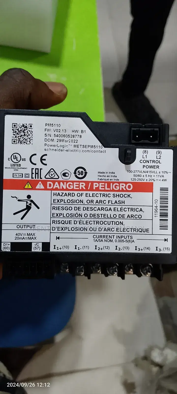 Pm5110 Schneider Power Logic Meter