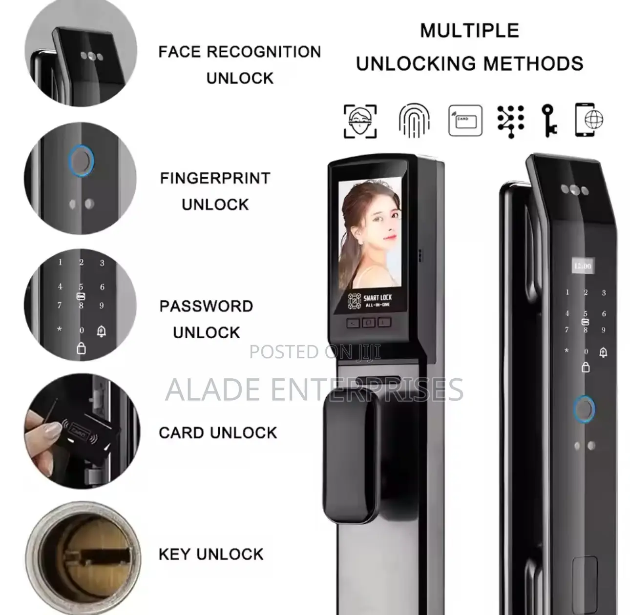 App High Security Fully Automatic Smart Lock With Face ID