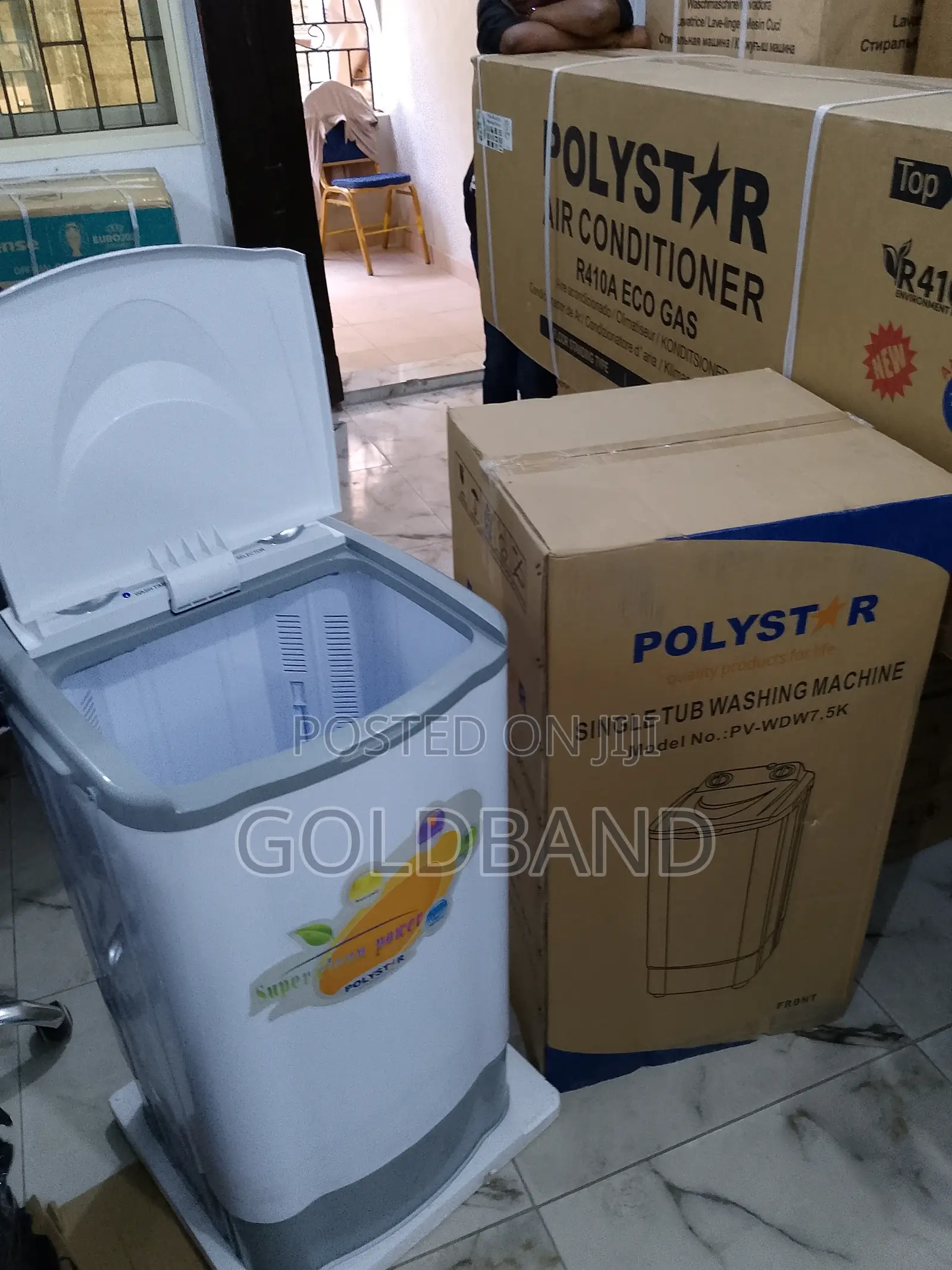 Suitable Polystar 7.5kg Single Tub Top Load Washing Machine