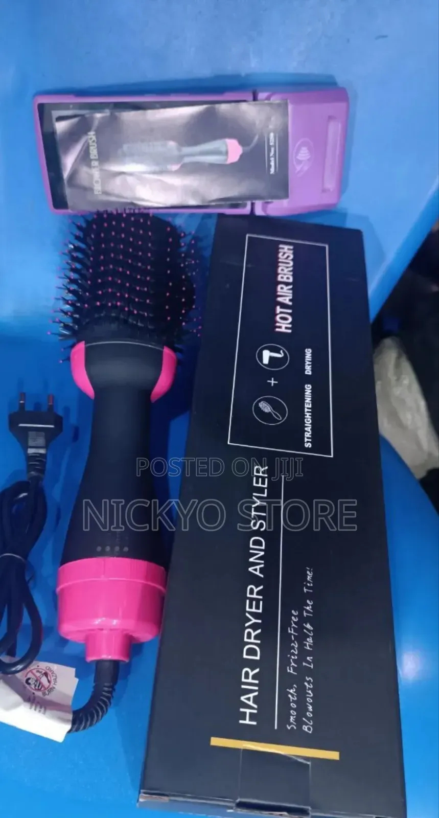 Hair Dryer Brush 2 In 1 Electric Hair Straightener Curler
