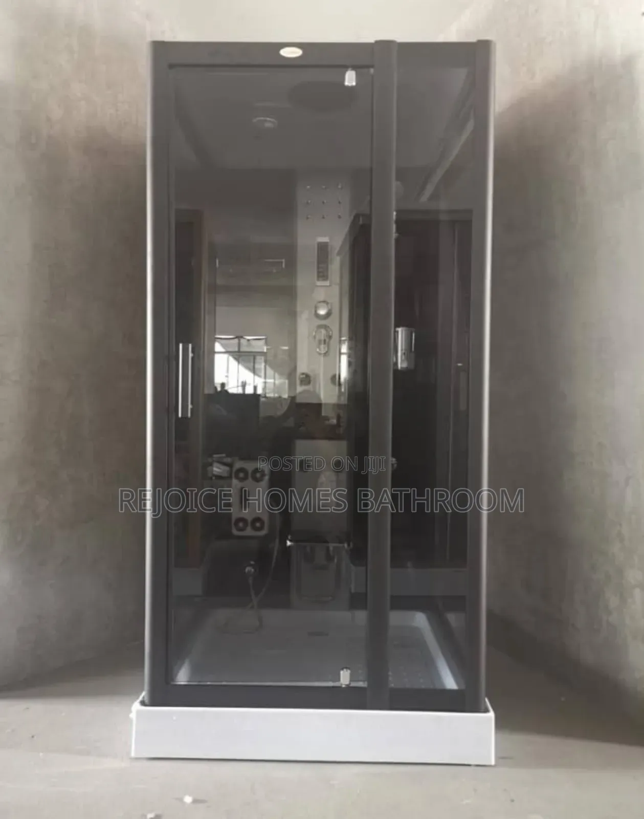 Black Square Shower Room