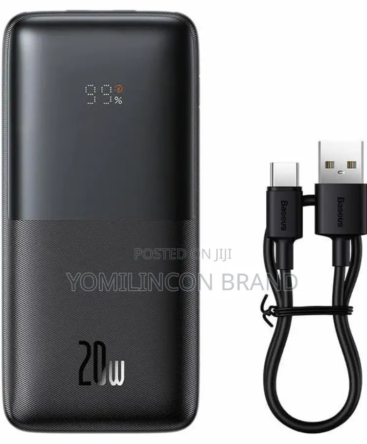 Baseus Power Bank Bipow With Digital Display,20W, 10000 Mah