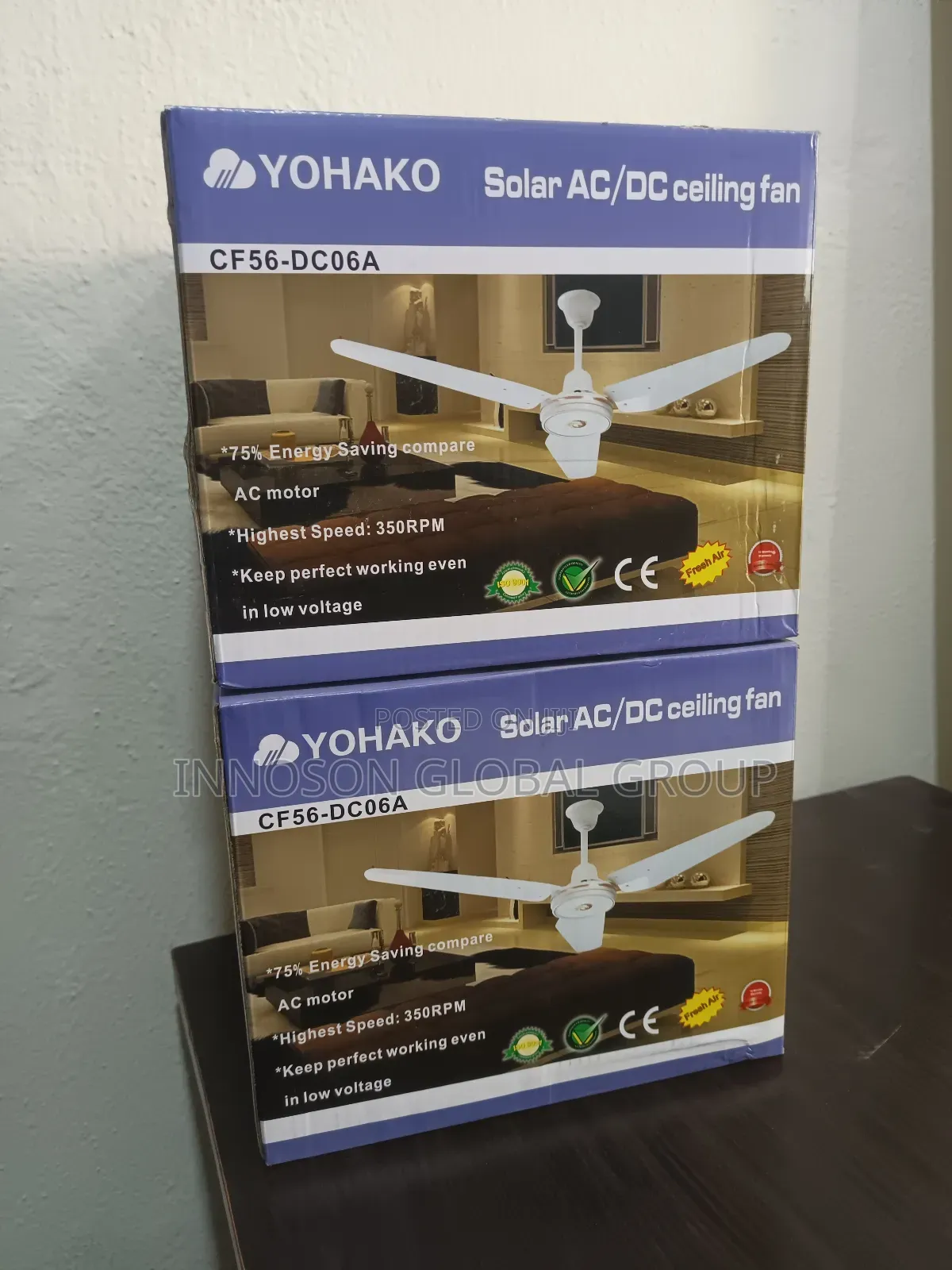 Yohako Ac/Dc Solar Ceiling Fan