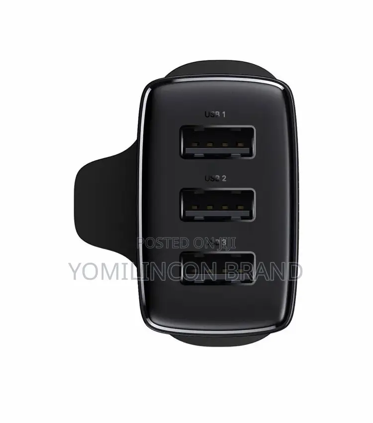 Baseus Compact Charger 3U 17W Uk - Black