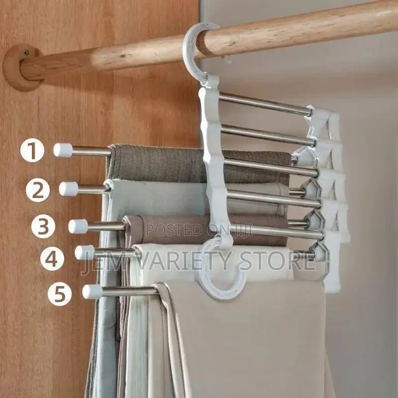 5 Layers Retractable Magic Stainless Steel Hanger.