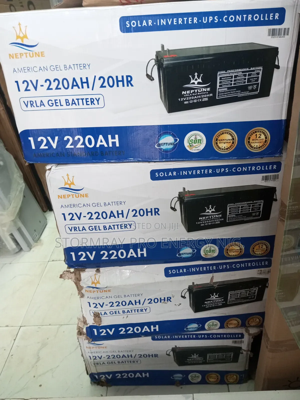 220ah Neptune Dry Gel Battery Available