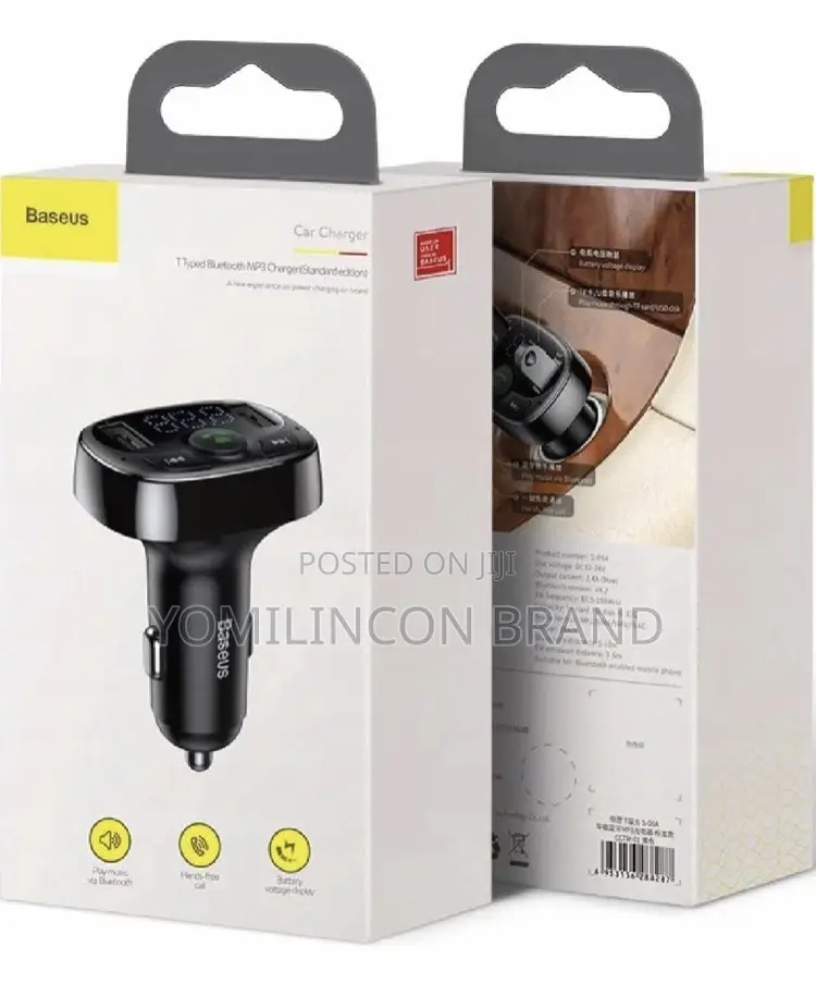 Baseus T Typed S-09a Car Charger(Standard Edition)Black