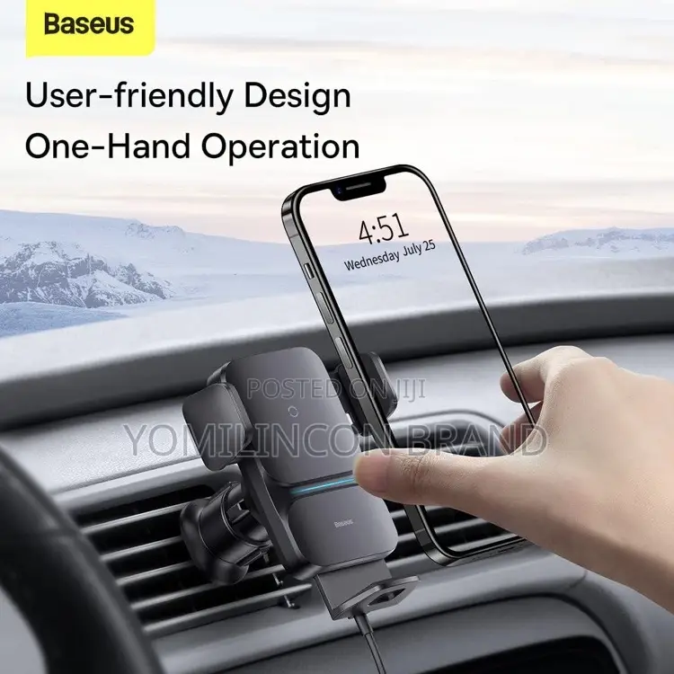 Baseus Car Mount Wireless Charger Wisdom Auto Alignment