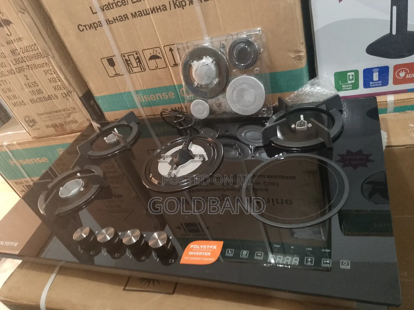 Efficient Polystar 4+1 Gas Hob Inverter Pv-Ny4g1einv
