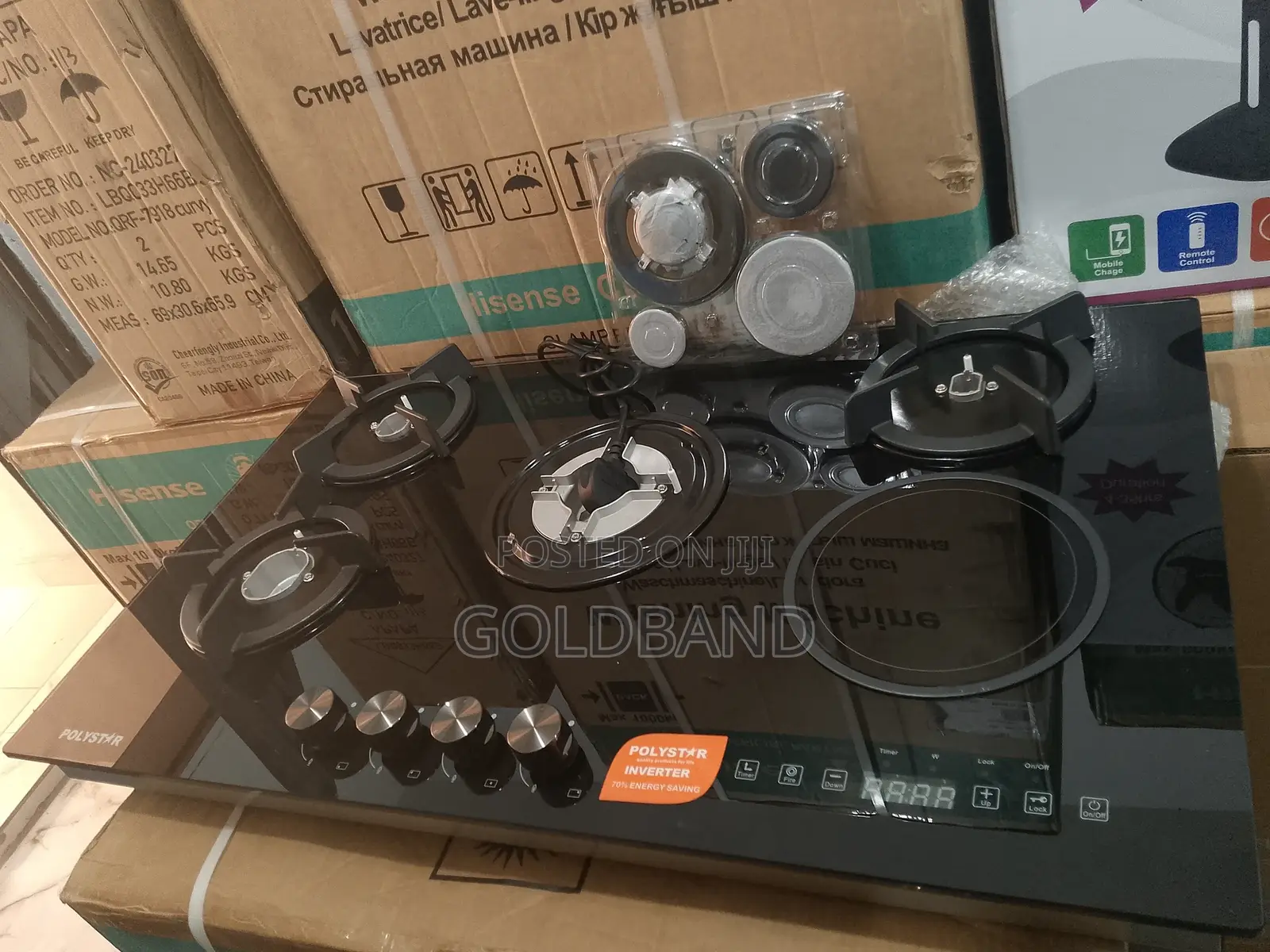 Energy Saving Pv-Ny4g1einv Polystar 4+1 Gas Hob Inverter