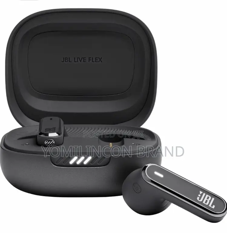 JBL Live Flex True Wireless Noise Cancelling Earbuds Black