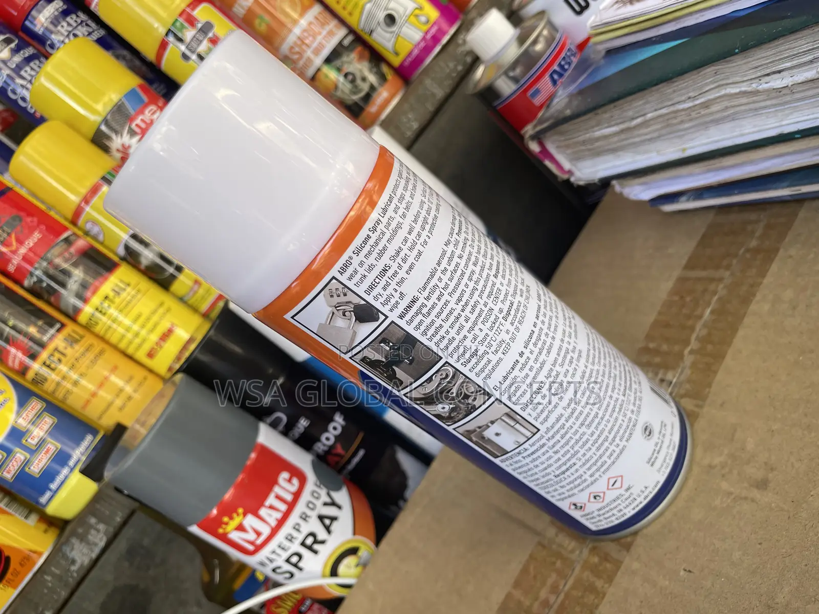 ABRO Silicone Spray Lubricant, Seal, Weatherproof,Insulate