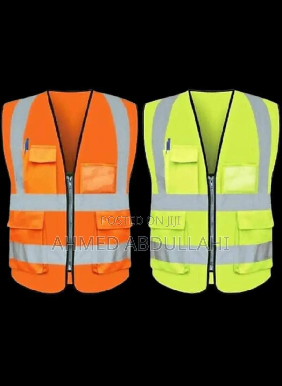 Reflective Vest With Zip And Pockets