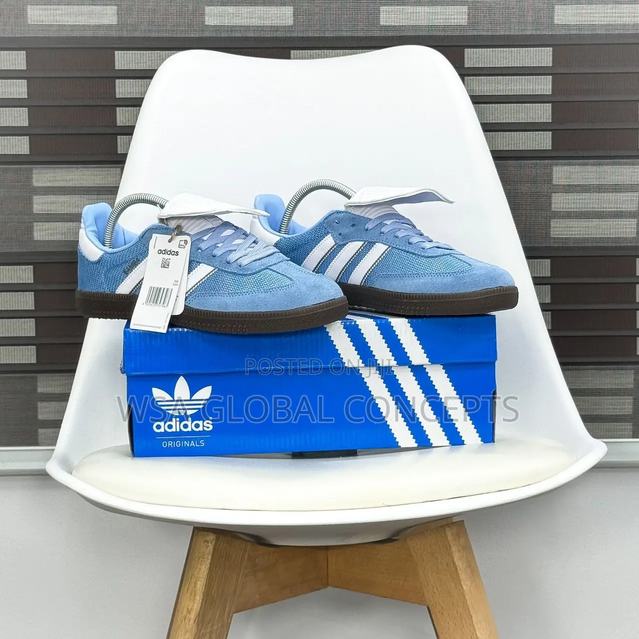 Adidas Samba Lt Blue Burst