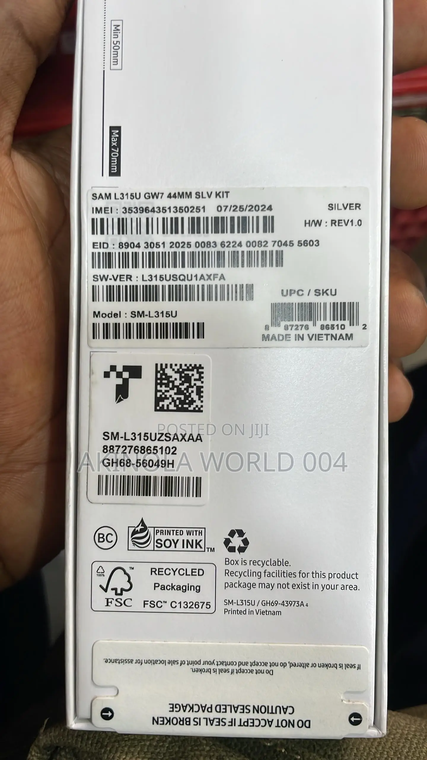 Samsung Watch 7 Brand New Sealed 44mm