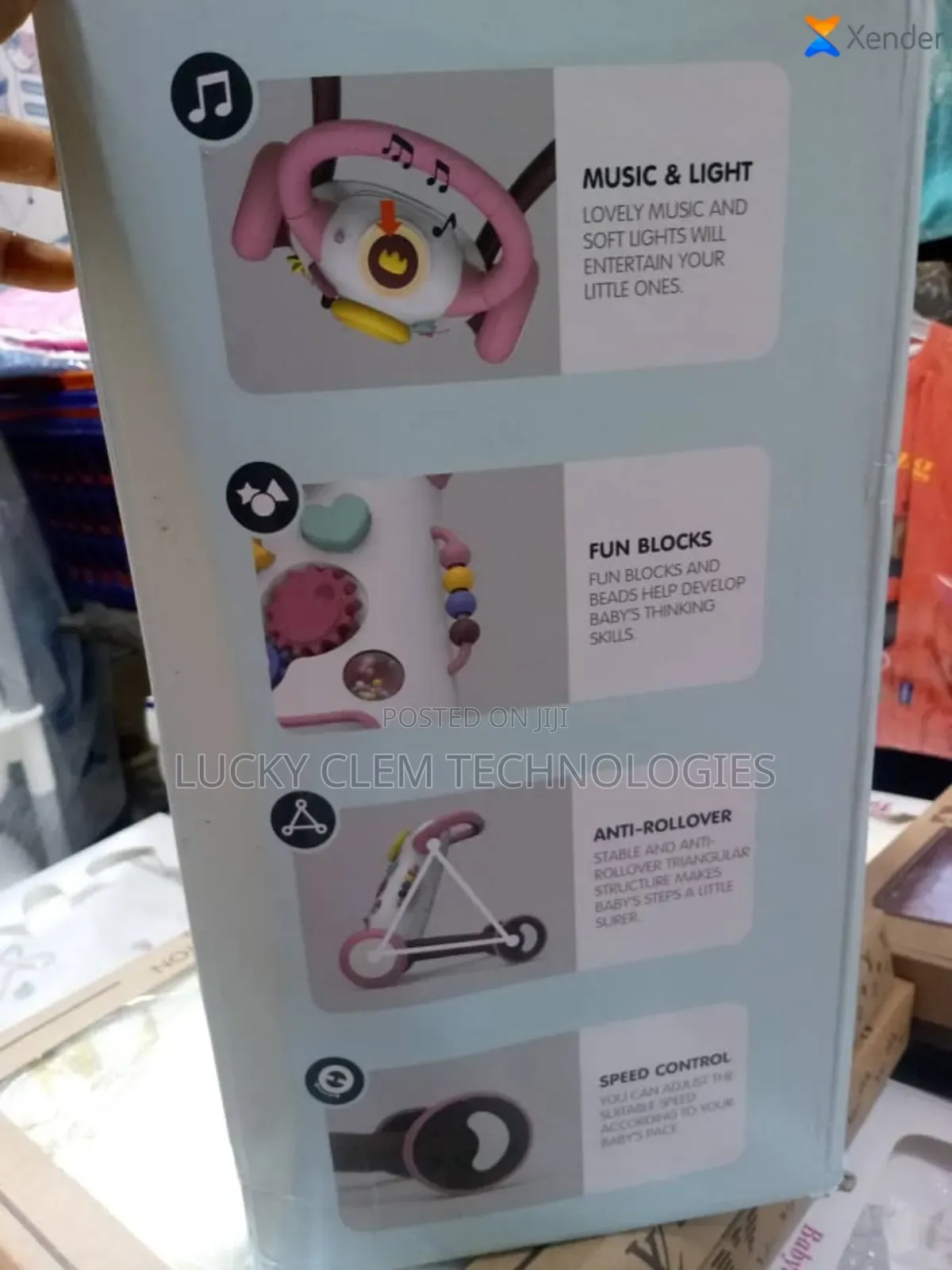 Baby Stroller Push Walker With Light and Music
