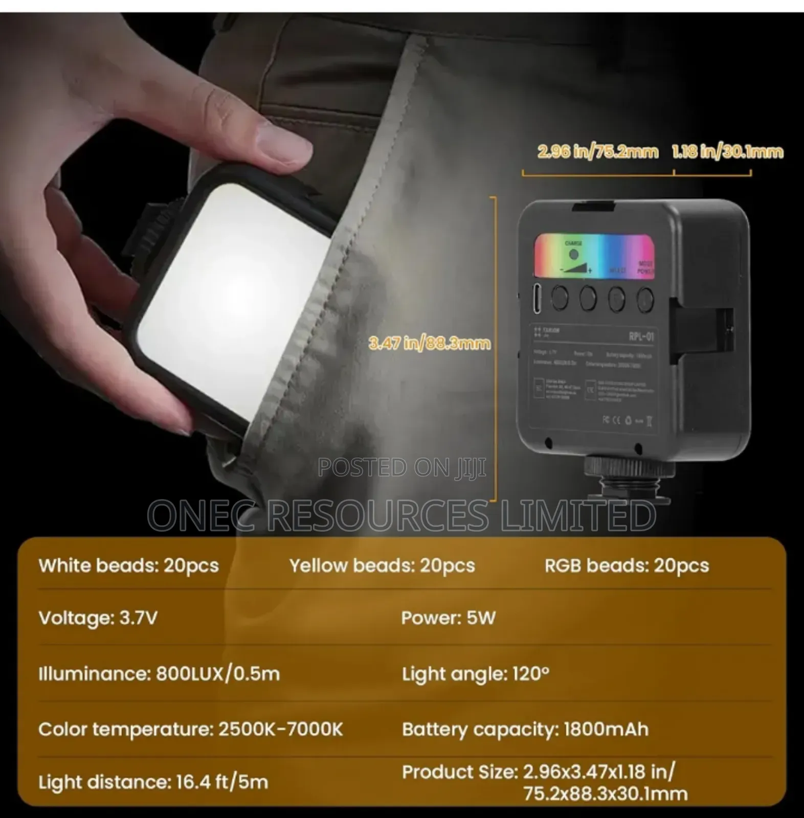 RGB Camera Video Light