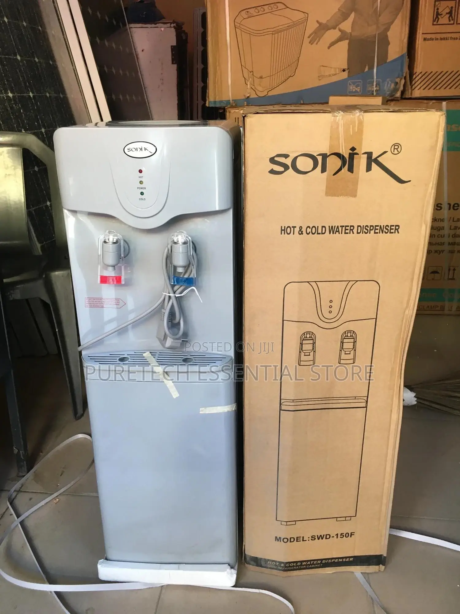 Original Sonik Hot and Cold Water Dispenser With Fridge