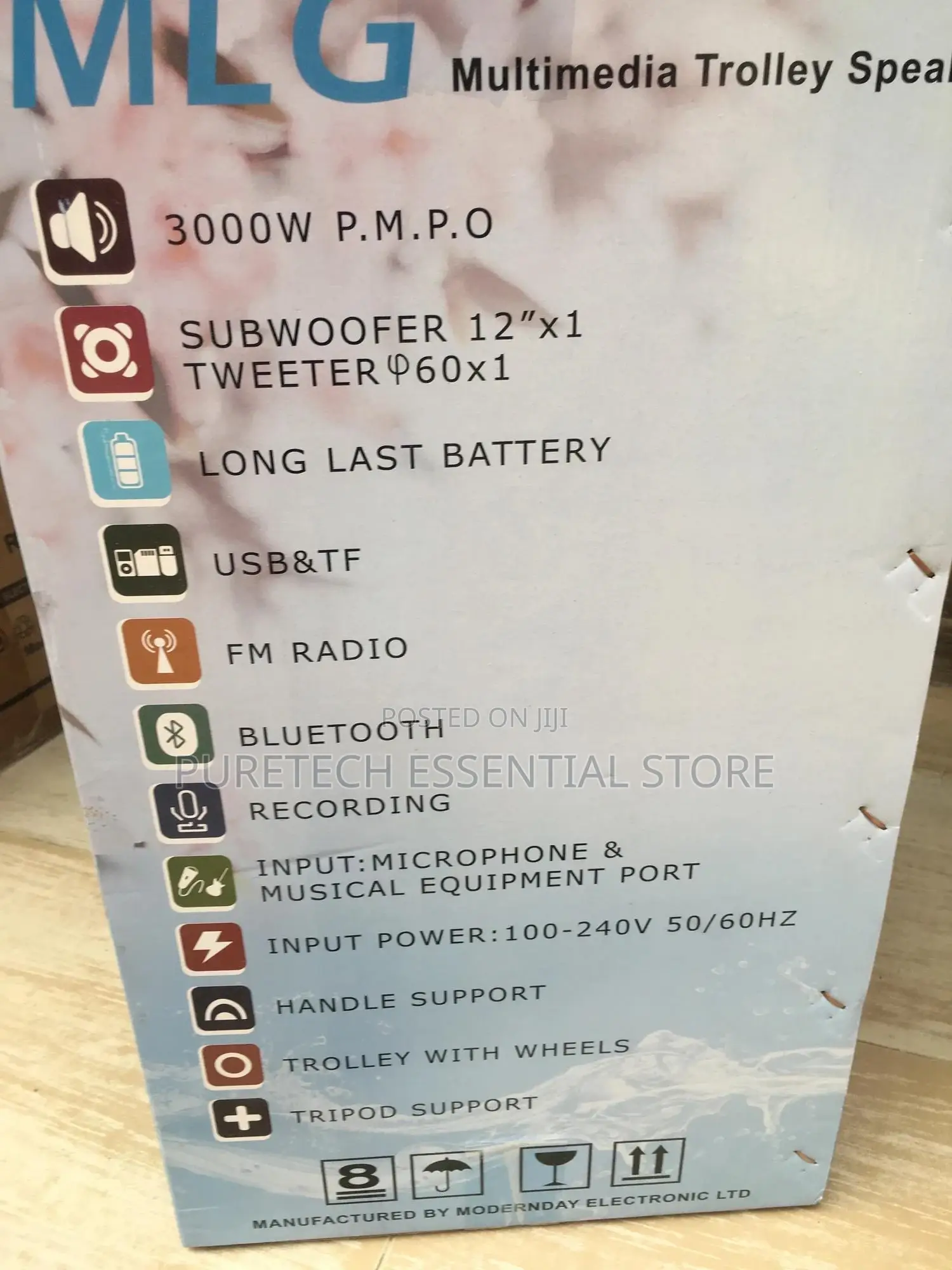 New 12 Inches Potable Trolley Speaker MLG