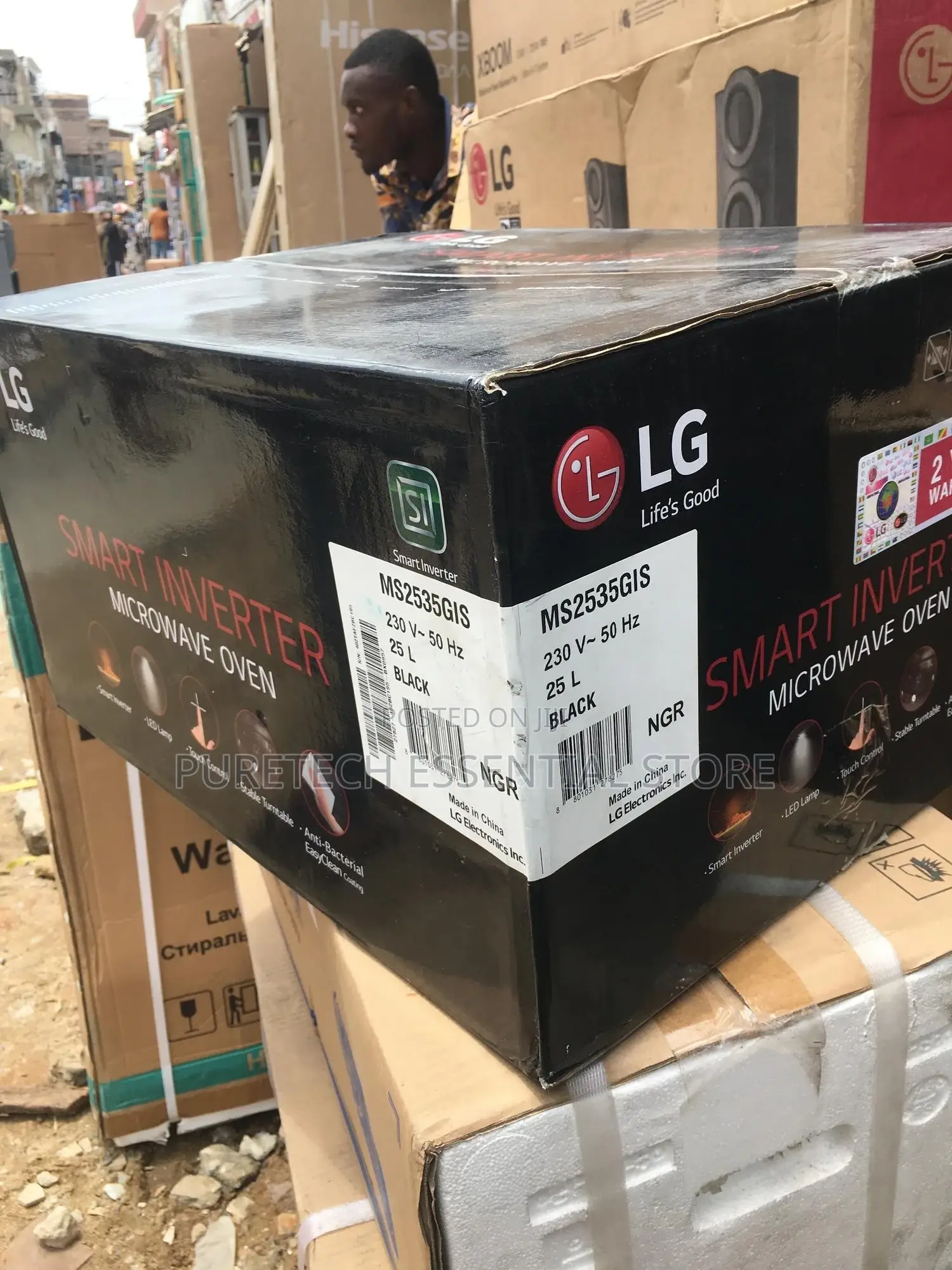 New LG Inverter Microwave Oven 25liters MS2535GIS
