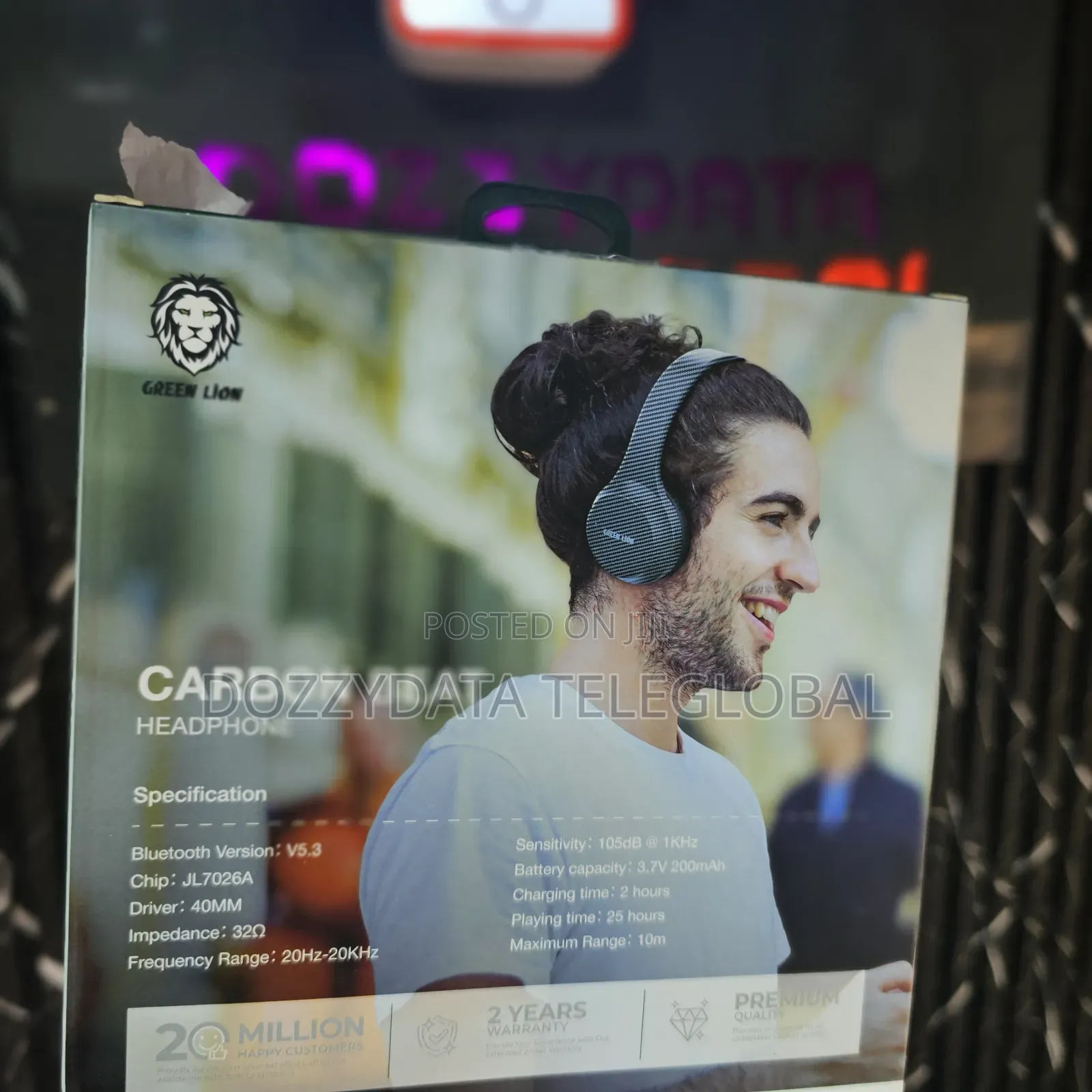 Greenlion Carbon Beat Headset Headphones