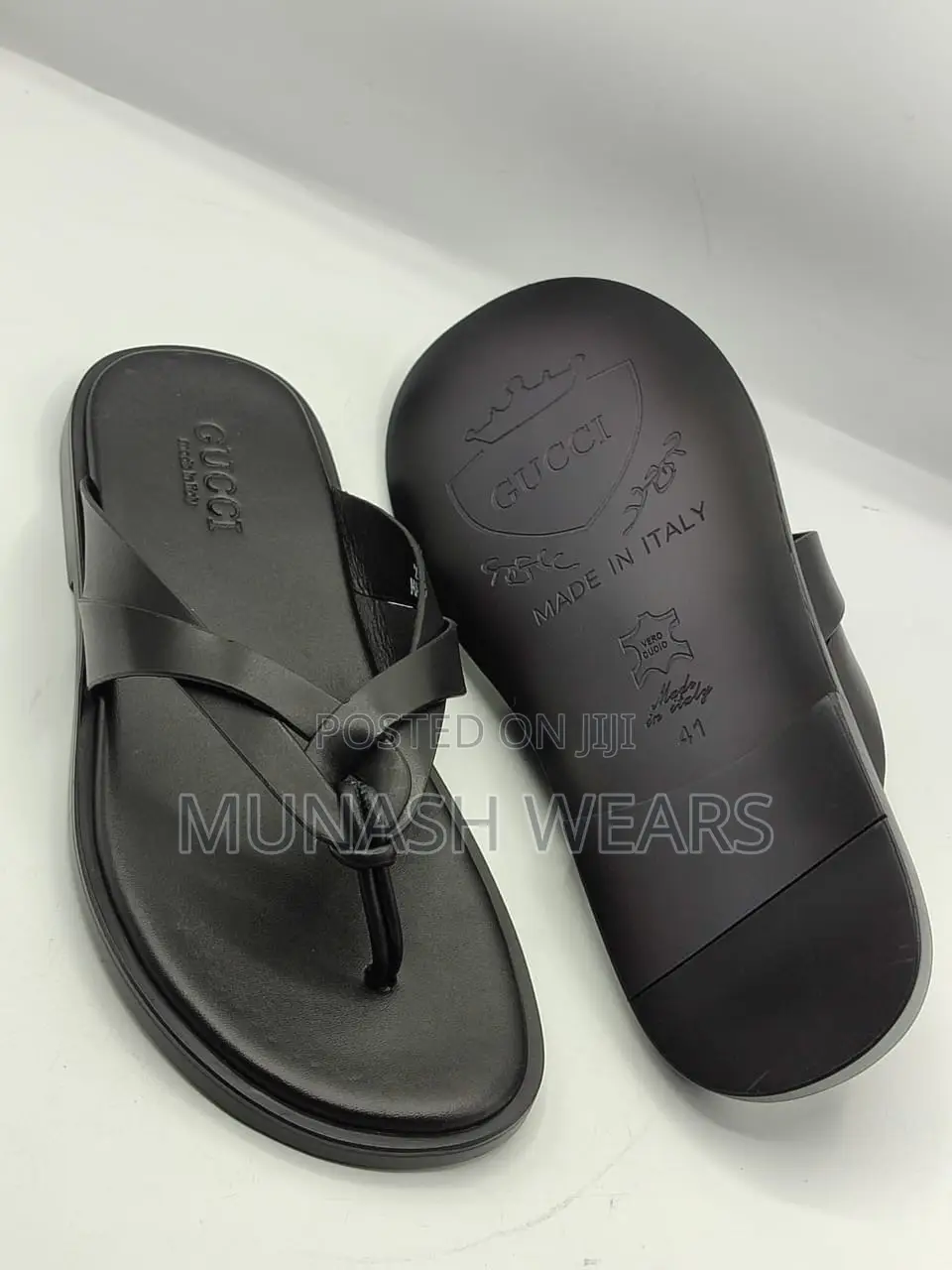 Original Italian Leather Slipers and Sandal 40-47,