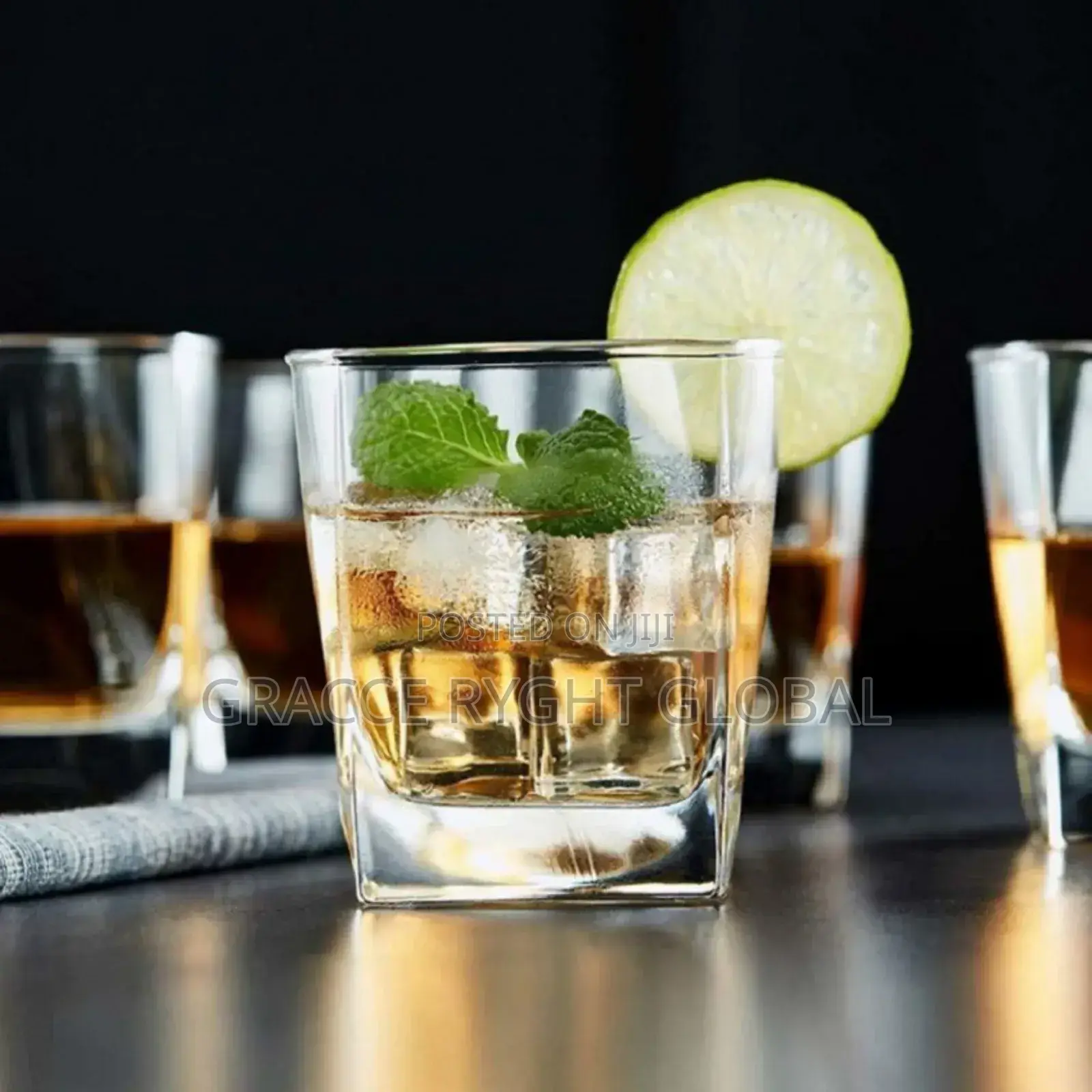 Square Shaped Whiskey Glass