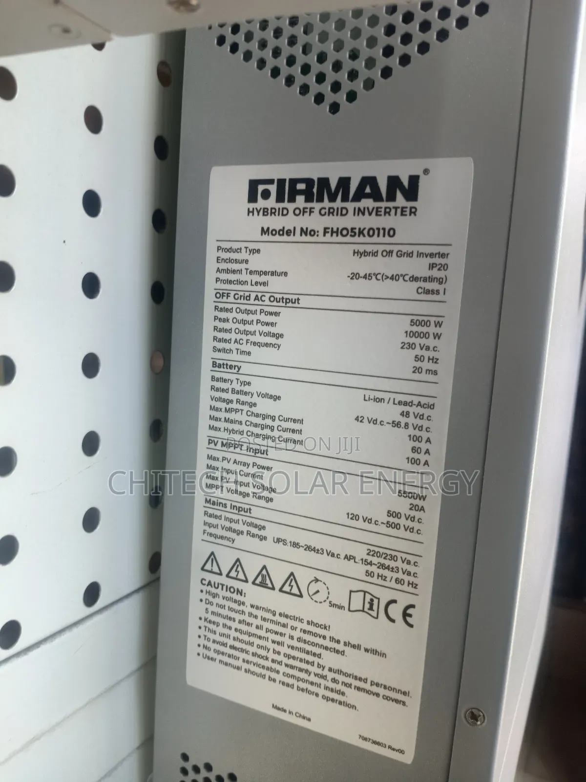 5 Kva Inverter Highbridge Firman