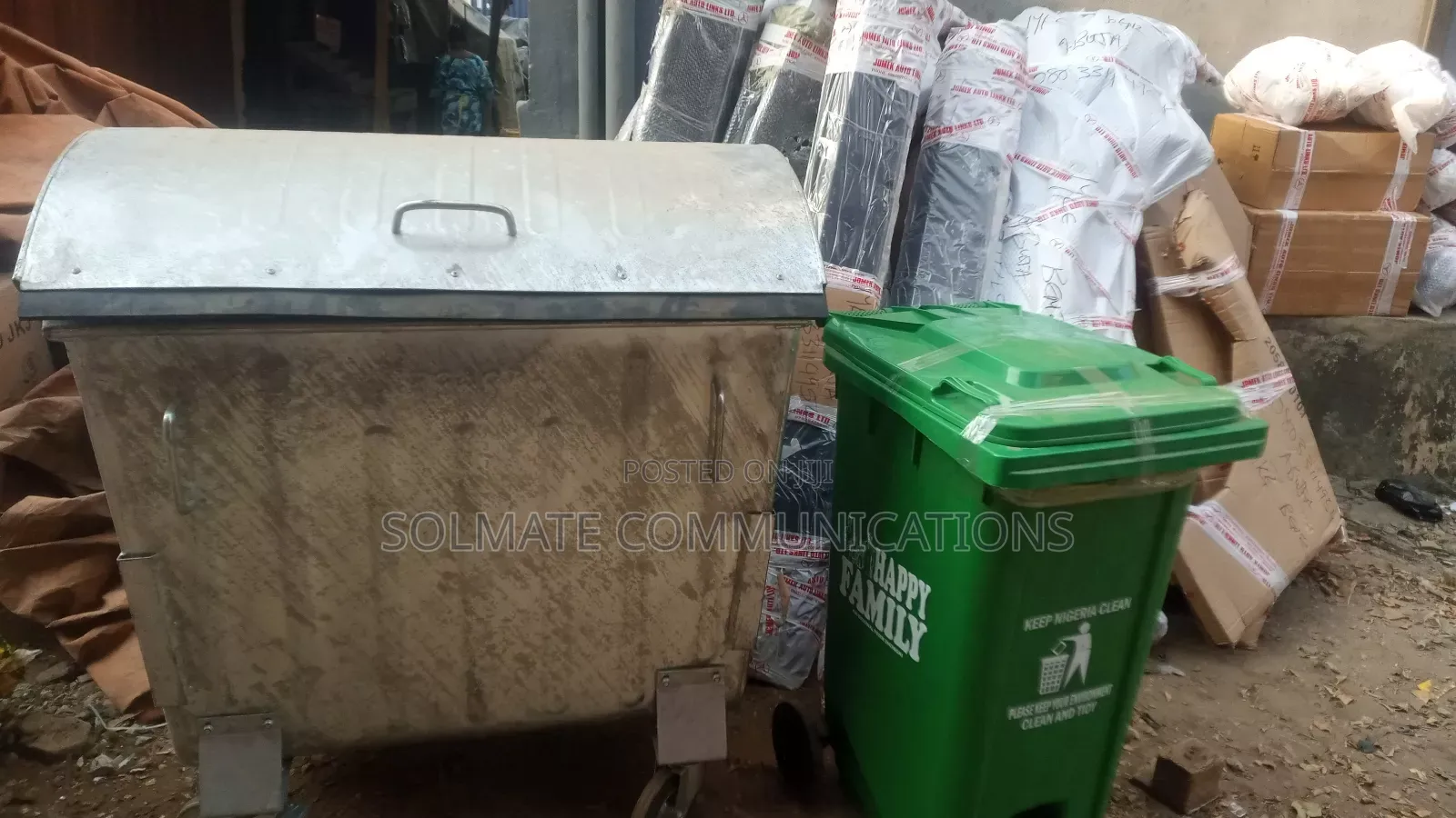 1100 Litres Virgin Plastics Wheeler Refuse Waste Bins