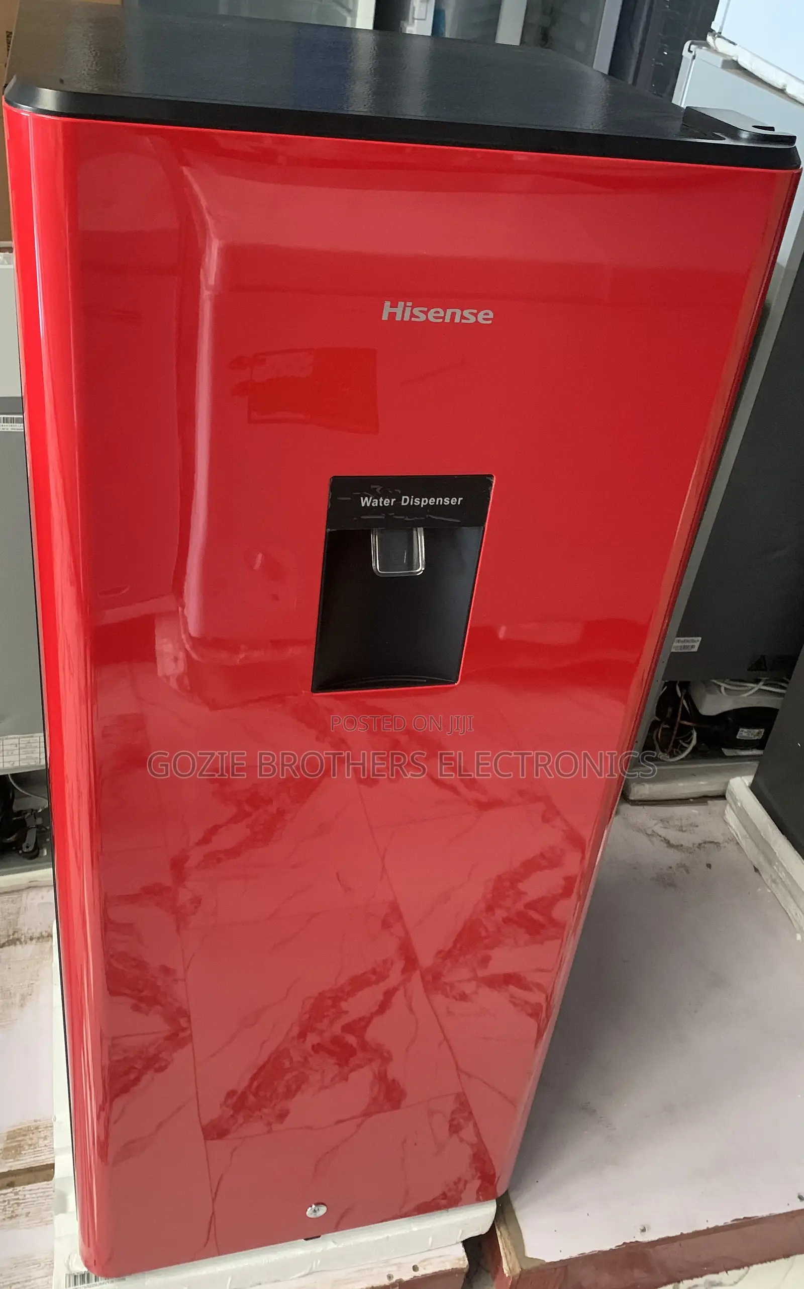 Hisense 176 Liters Refrigerator With Water Dispenser (Red)