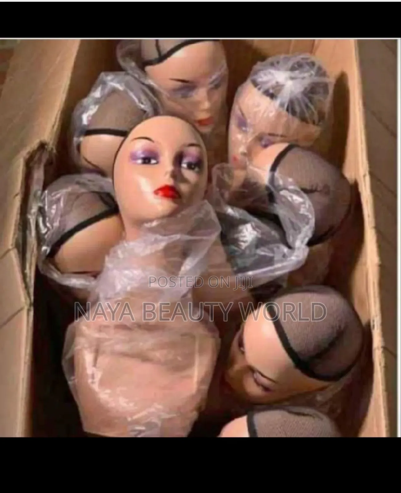Long Neck Plastic Mannequin Head