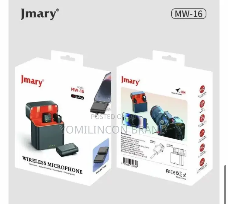 Jmary MW-16 2.4G Wireless Microphone 3 in 1 Microphone