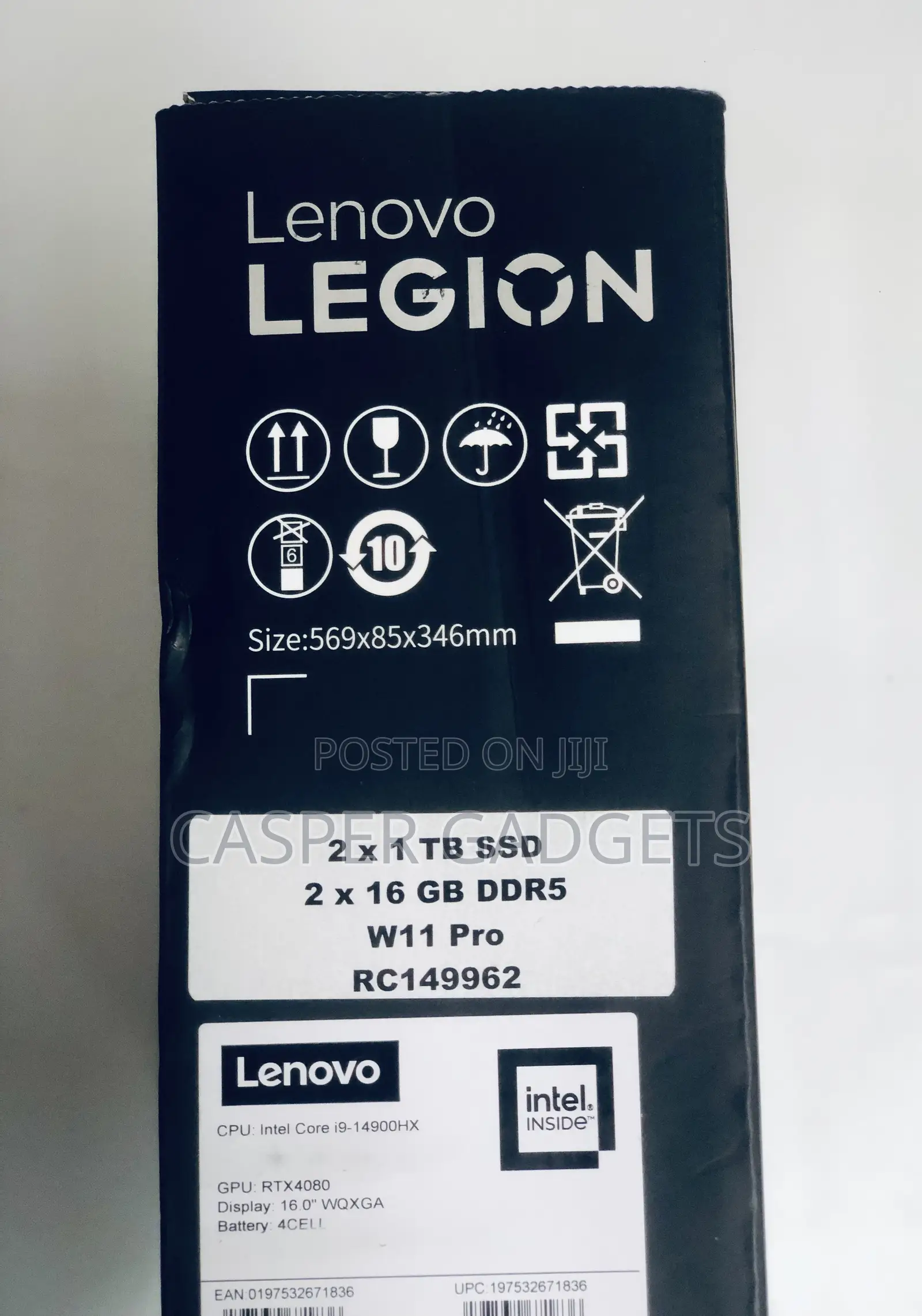 New Laptop Lenovo Legion 7 32GB Intel Core I9 SSD 2T