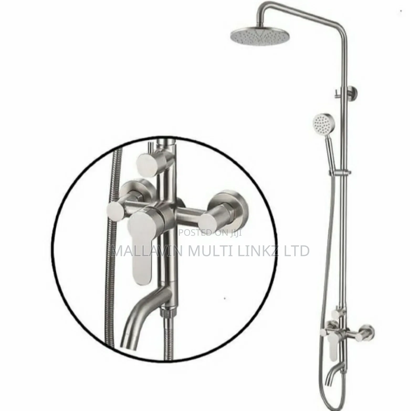 Silver Antirust Shower Mixers