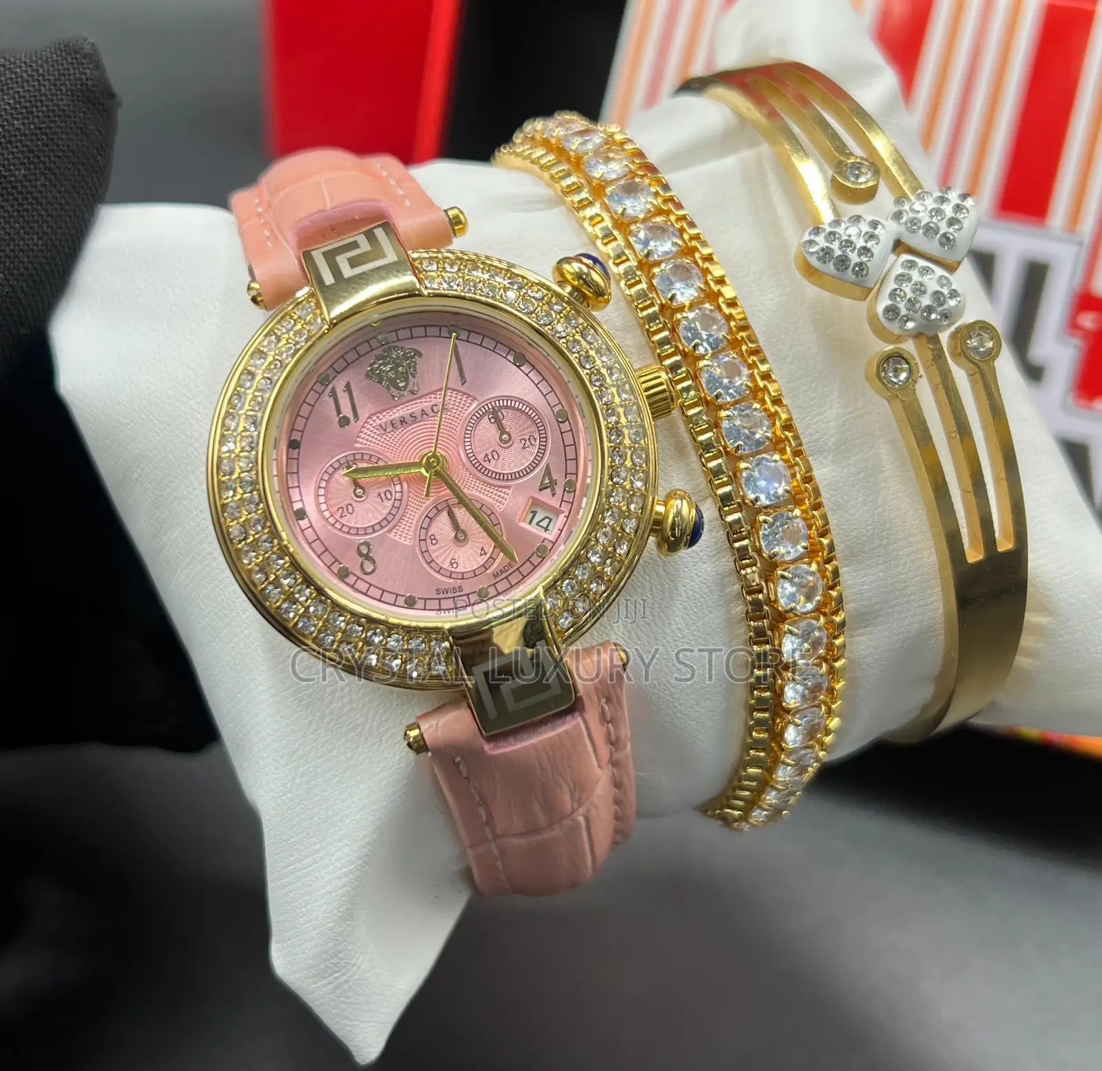 Top Quality Luxury Female Set Wristwatch