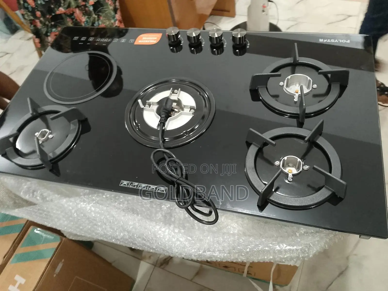 Sparkling New Polystar 4+1 Gas Hob Inverter Pv-ny4g1einv