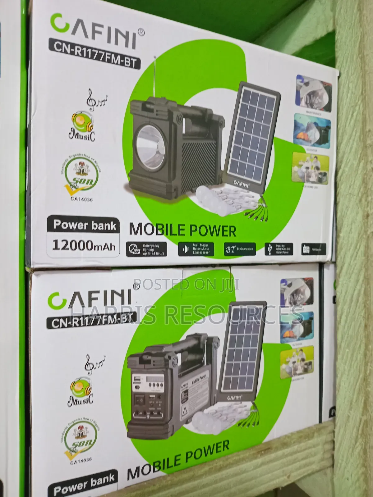 Mobile Power Solar System Power Bank and Radio System