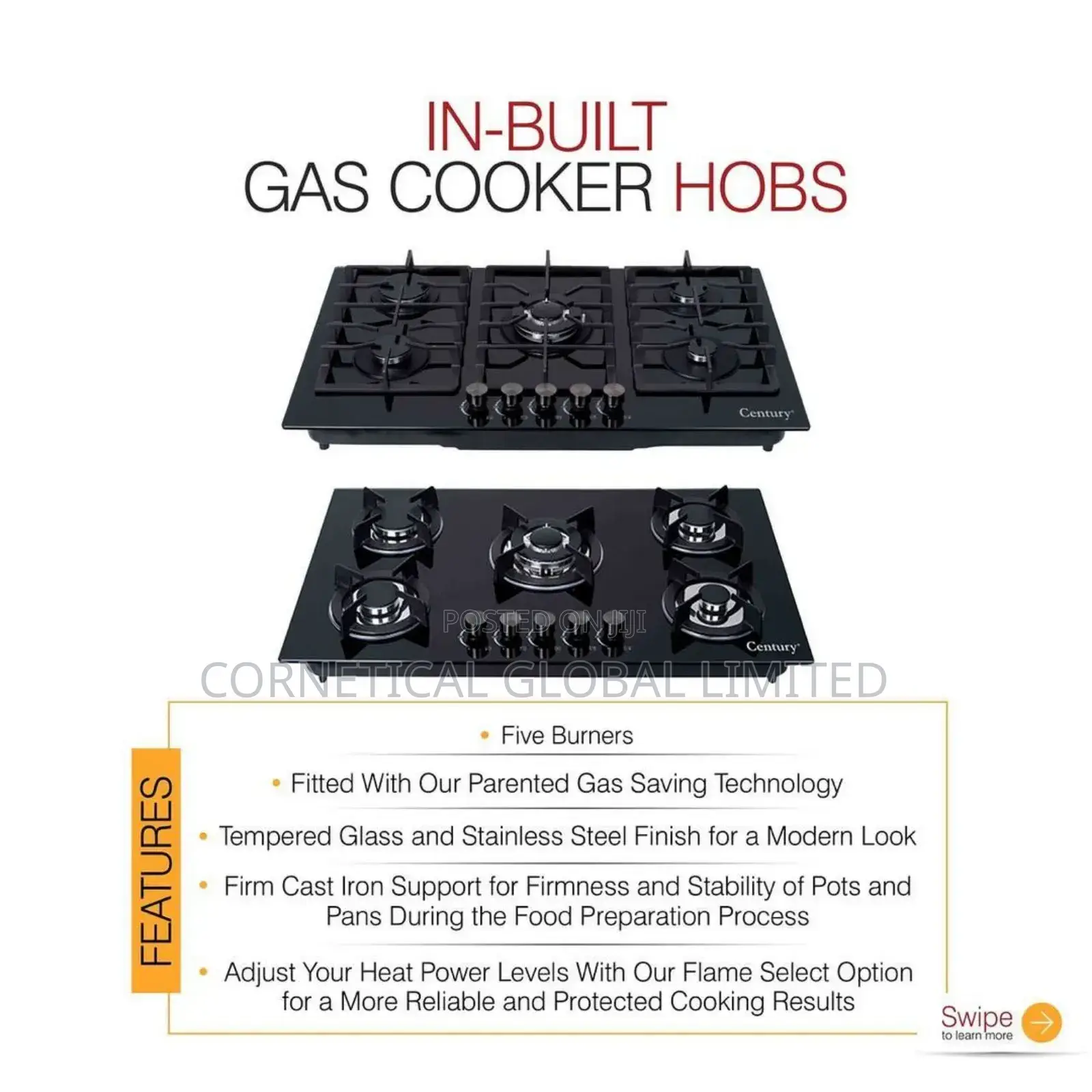 Century Inbuilt Gas Hobs GCS 501