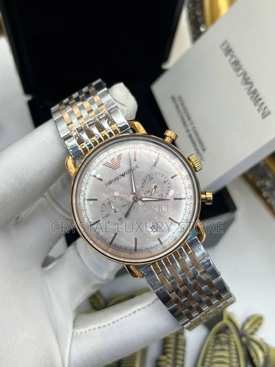 Emporio Armani Quality Luxury Men Chain Wristwatch