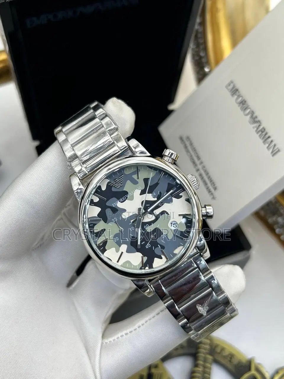 Emporio Armani Quality Luxury Men Chain Wristwatch