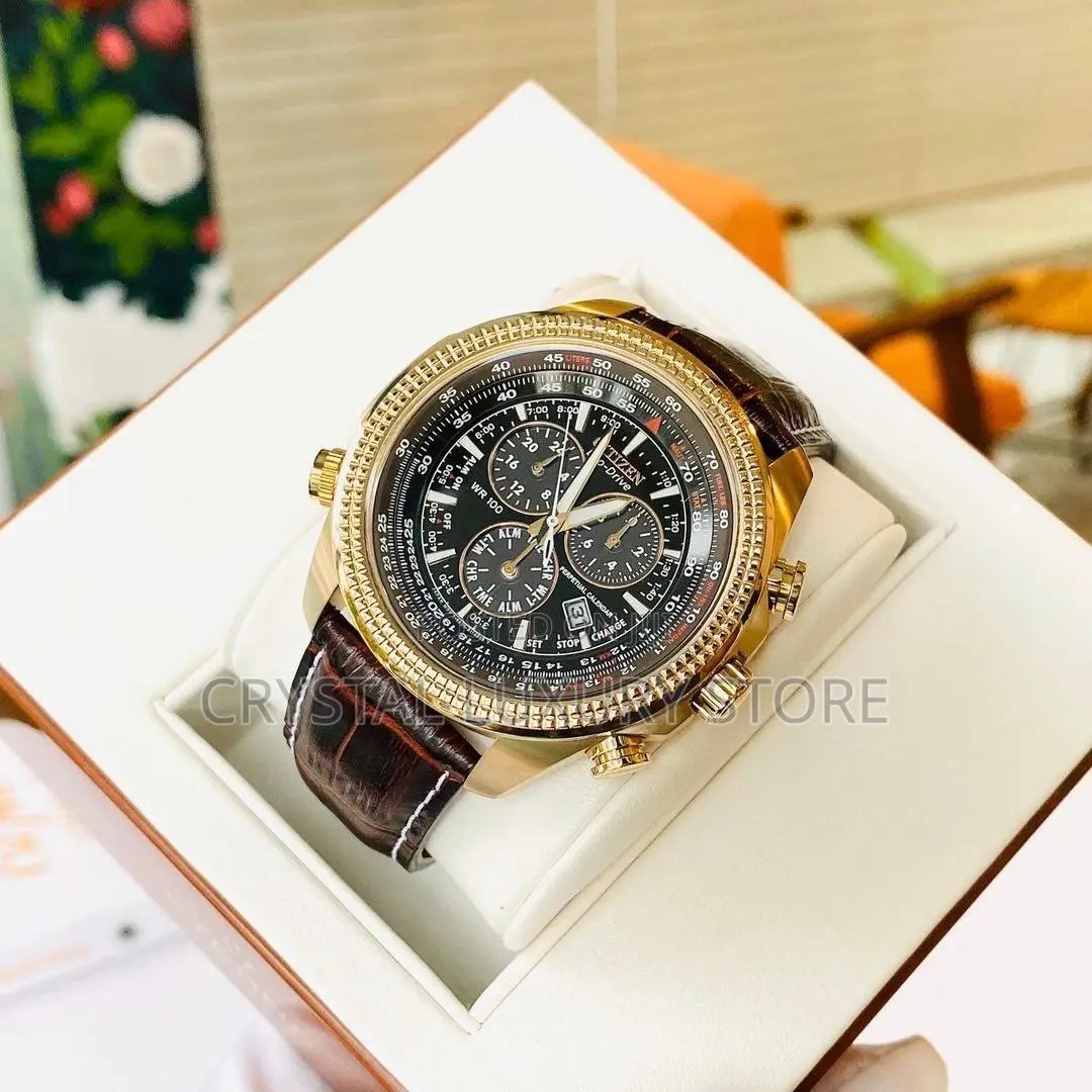 Citizen Authentic Quality Luxury Genuine Leather Wristwatch