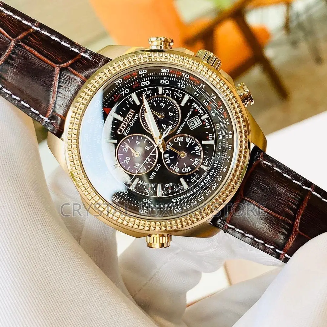Citizen Authentic Quality Luxury Genuine Leather Wristwatch