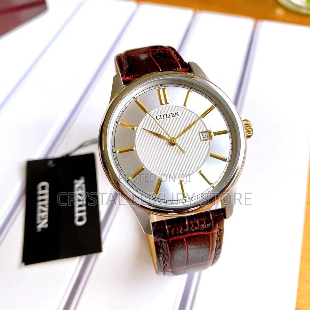 Citizen Authentic Top Luxury Quartz Silver Dial Wristwatch