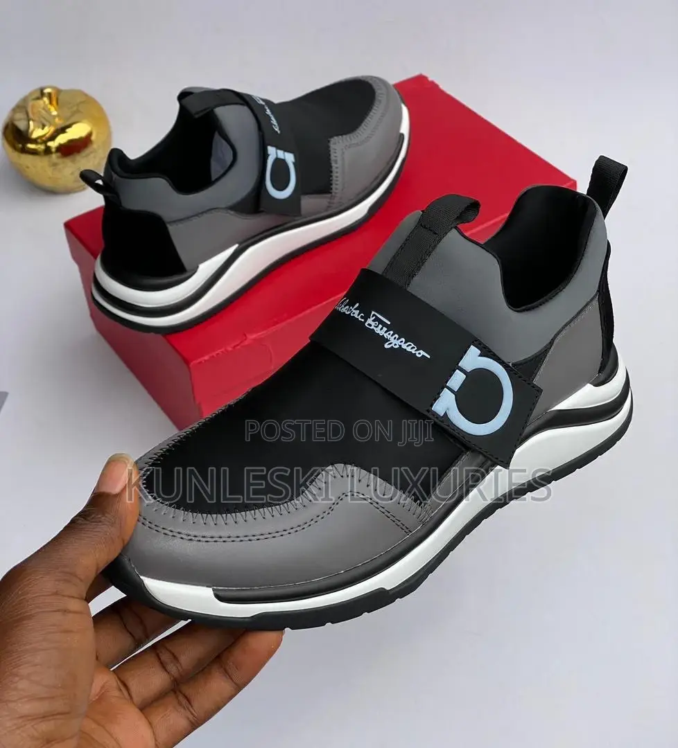 Original Salvatore Ferragamo Men Luxury Sneakers