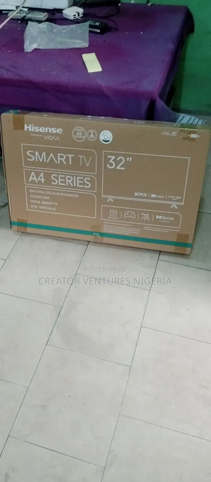 Hisence 32" Smart Android Tv, Netflix,Bluetooth,Playstoe